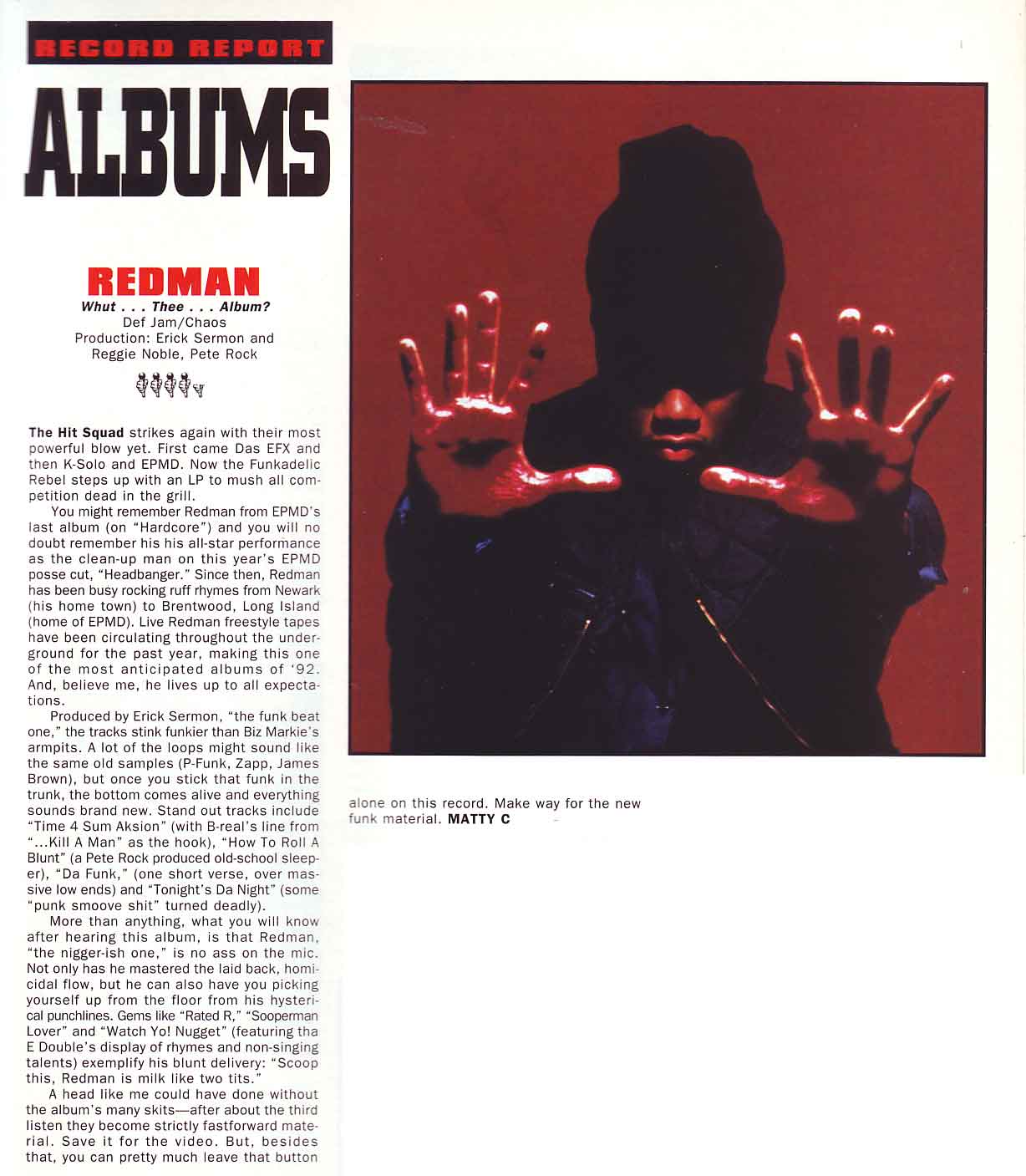 Classic Review : Whut Thee Album in The Source (1992) | Press
